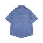 復古刺綉短袖襯衫