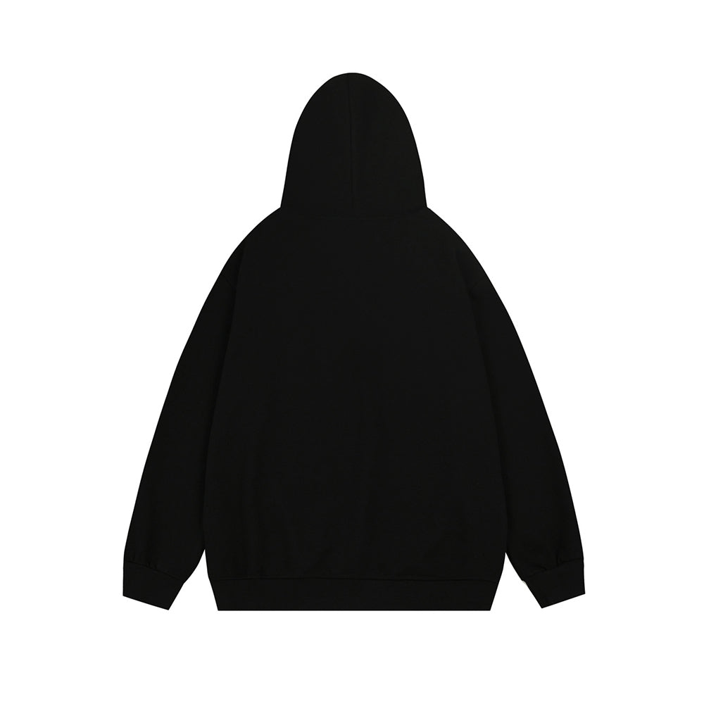 강아지 자수 후드 스웨트셔츠
