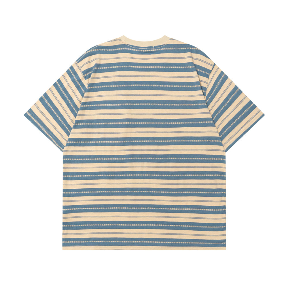 Retro cartoon striped short sleeves