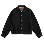 Solid color short coat