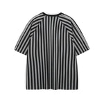 Striped casual short sleeves