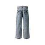 Designer slim straight jeans