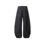 絲巾休閑牛仔褲