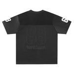 Embroidered sports short sleeves