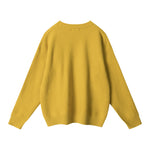 Crew neck bear knit sweater