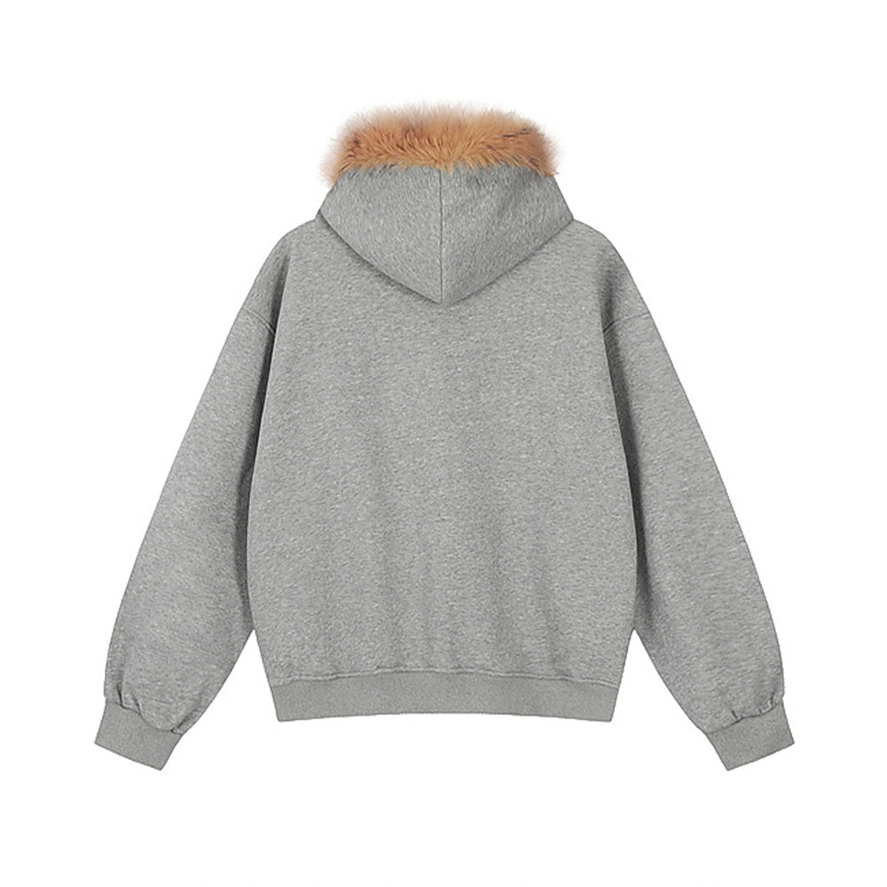 Vintage zipper embroidered jacket