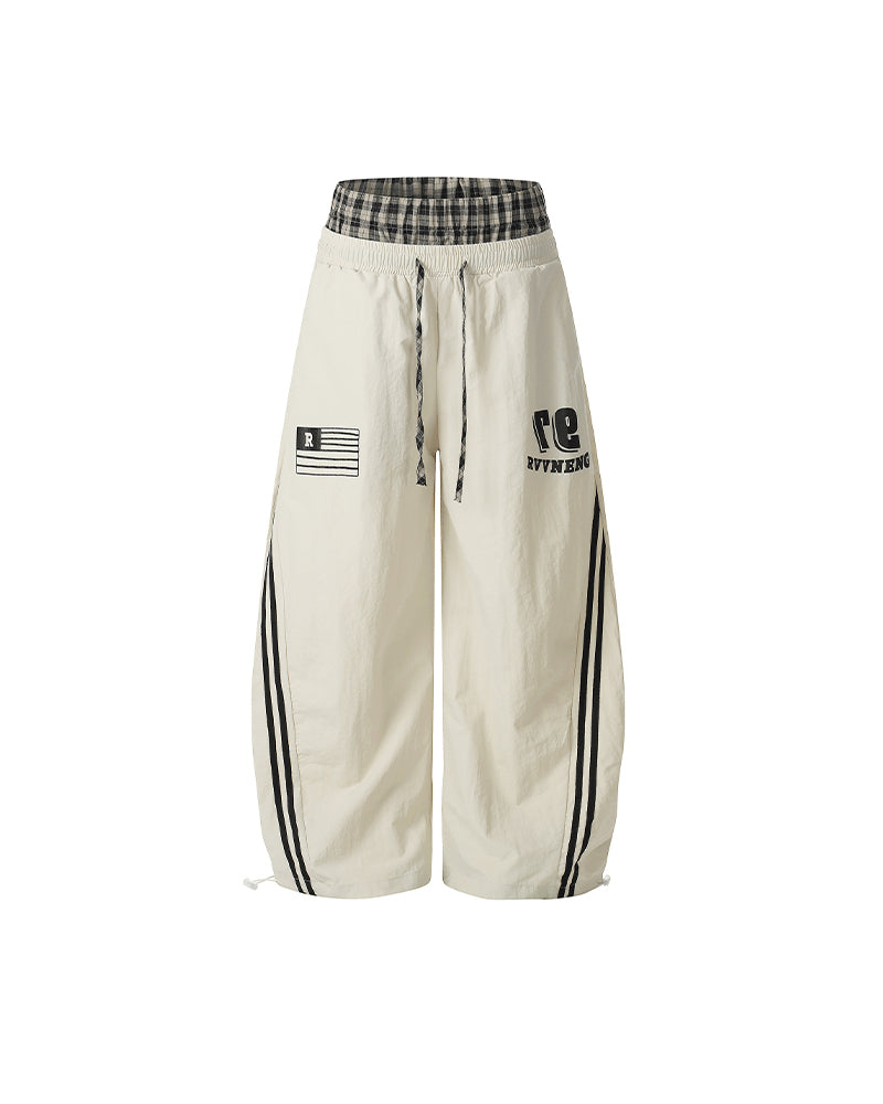 plaid loose casual pants