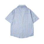 Badge Plaid Short Sleeve Shirt