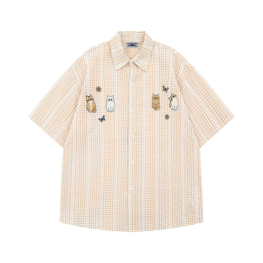 Cute Kitten Short Sleeve Shirt