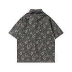 Vintage Floral Tie Shirt