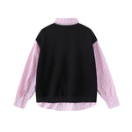 復古拼接假兩件衛衣