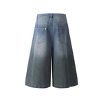 簡約寬鬆牛仔短褲