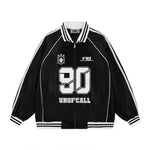 Retro letter print jacket