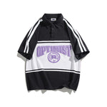 American retro letter print short sleeves 