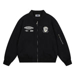 Vintage embroidered badge couple jacket 