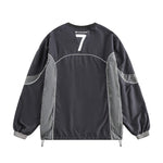 Printed patchwork sweatshirt