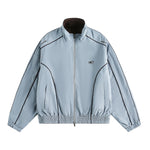 Stand collar couple jacket