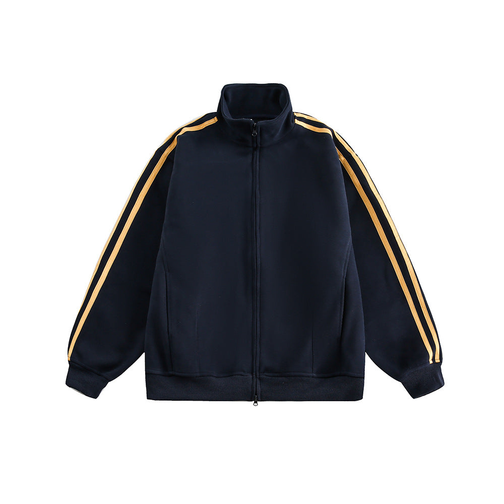 Retro sports three-stripe jacket