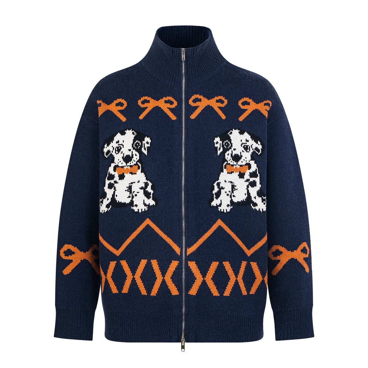 Fun dog cardigan sweater