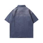 Vintage workwear short-sleeved shirt