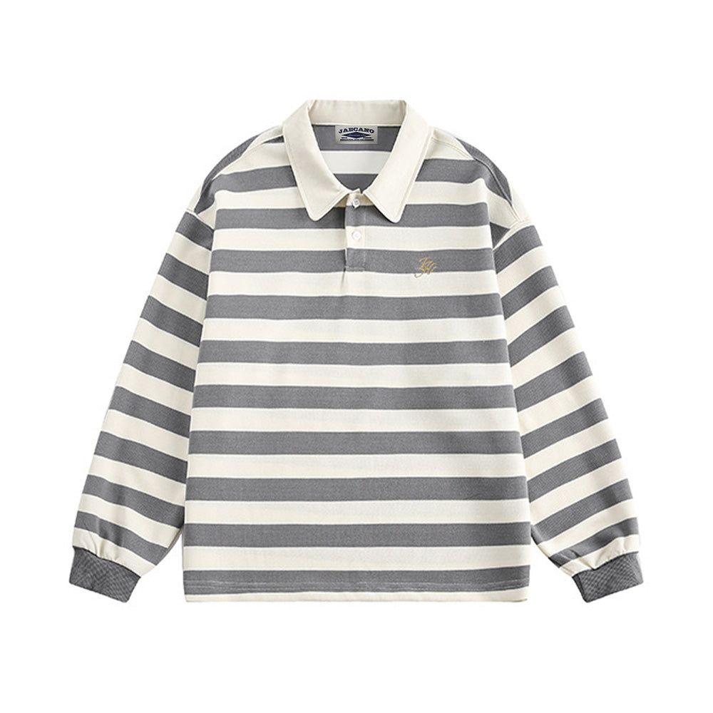 Contrast striped long sleeves