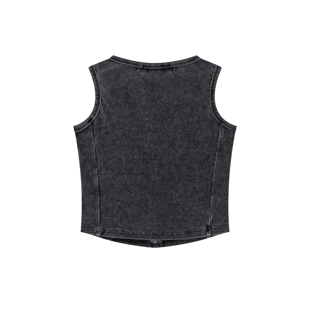 Retro versatile short vest