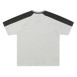 Retro contrast short sleeves