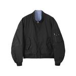 Casual stand-up collar plaid color-blocked baseball jacket