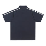 Contrast color loose short sleeves