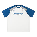 Colorblock loose short sleeves