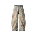 水洗做舊牛仔褲