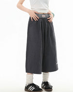 Panelled contrast plaid shorts