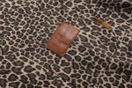 American retro leopard print short-sleeved shirt
