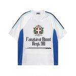 Contrast color short sleeves