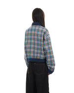 Retro embroidered short cotton jacket