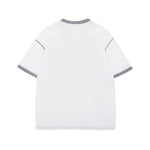 레트로 콘트라스트 반소매