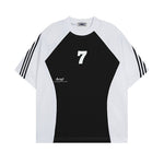 Retro striped short sleeves