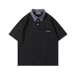 Retro embroidered short sleeves