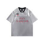 V領拼接運動短袖