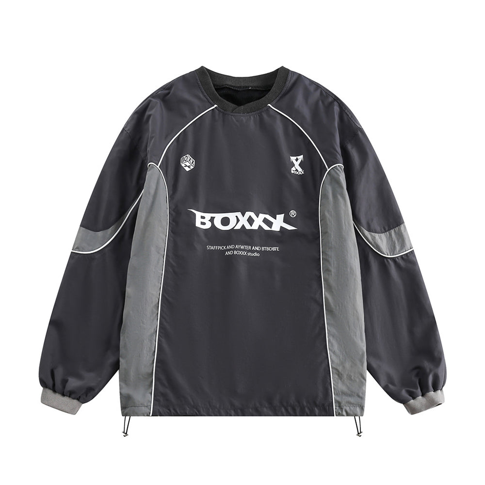 Printed patchwork sweatshirt