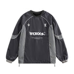 Printed patchwork sweatshirt