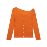 Simple design knitted cardigan