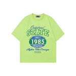 레트로 레터 프린트 반소매