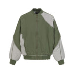 Unique color-blocked patchwork jacket