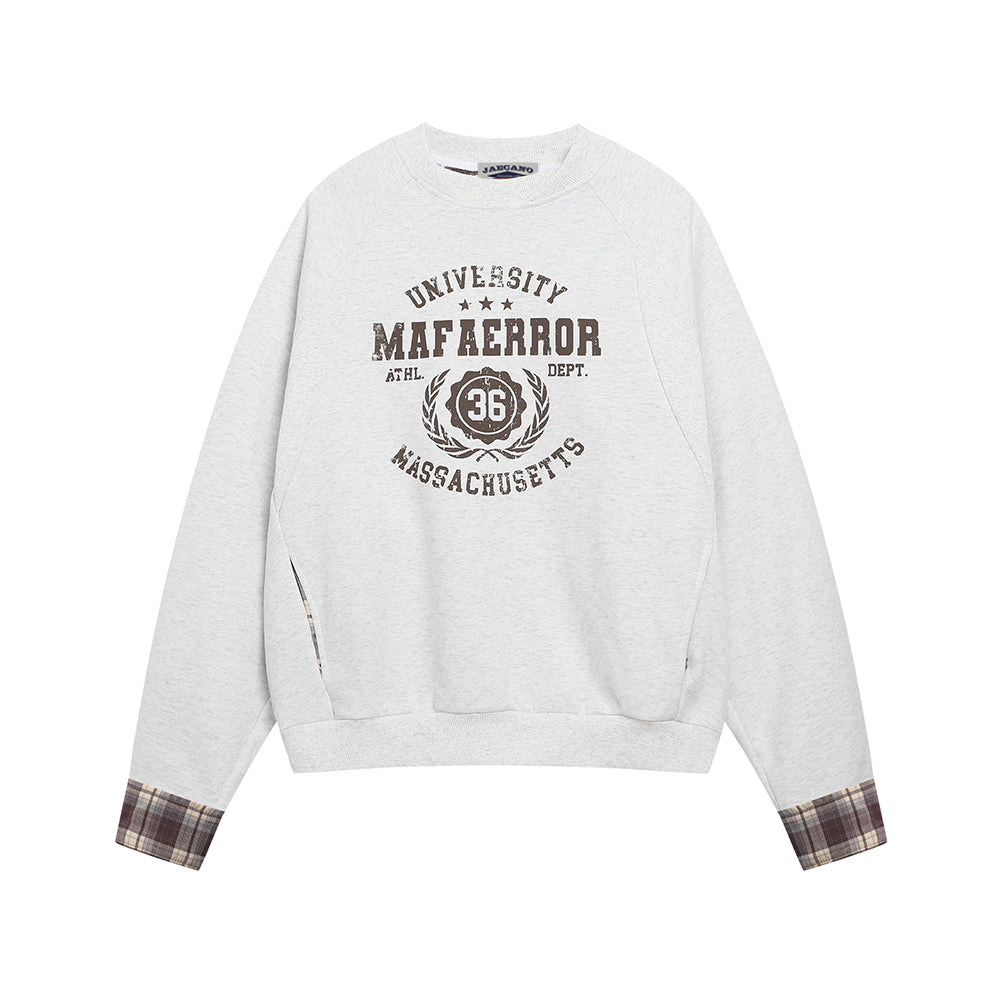 Fake two-piece spliced ​​sweatshirt