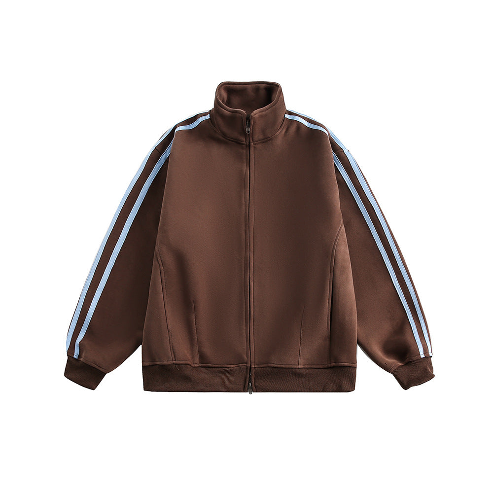 Retro sports three-stripe jacket