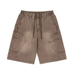 Washed casual overalls