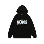 卡通刺綉連帽衛衣