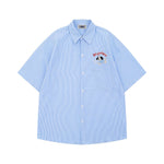 Cute embroidered short-sleeved shirt