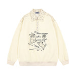 貓咪刺綉polo衛衣